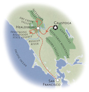 Alexander Valley California Map
